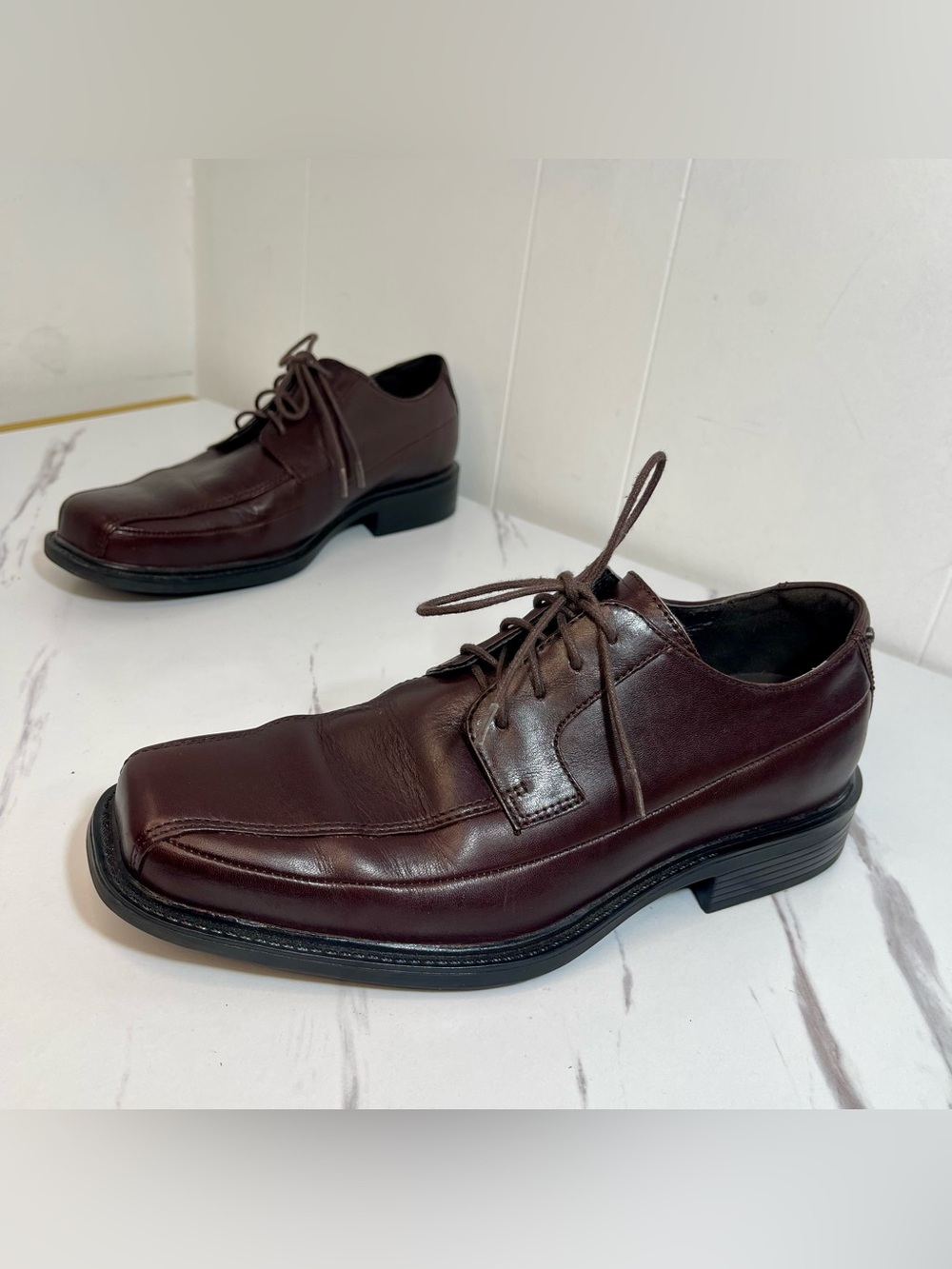 Rockport Men's Brown Leather Lace-Up Oxfords Size 8M